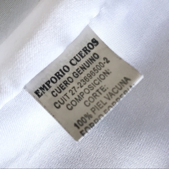 Emporio Cueros White Leather Button Front Jacket - Picture 7 of 8